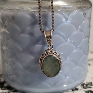 Handmade Turquoise Glowing Abalone Necklace